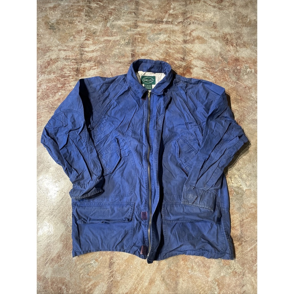 Vintage‎ Izod Lacoste Mens Blue Full Zip Jacket Sz M